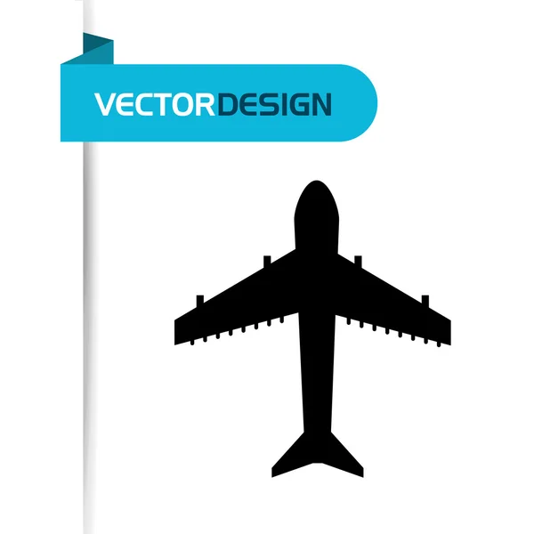 Airplane icon design — Stock Vector