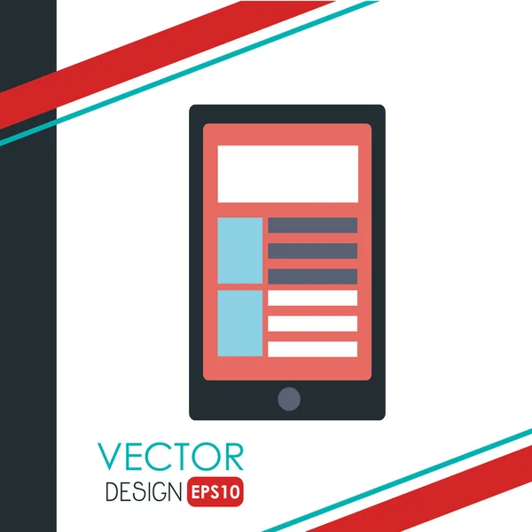 Pictogram technologieontwerp — Stockvector