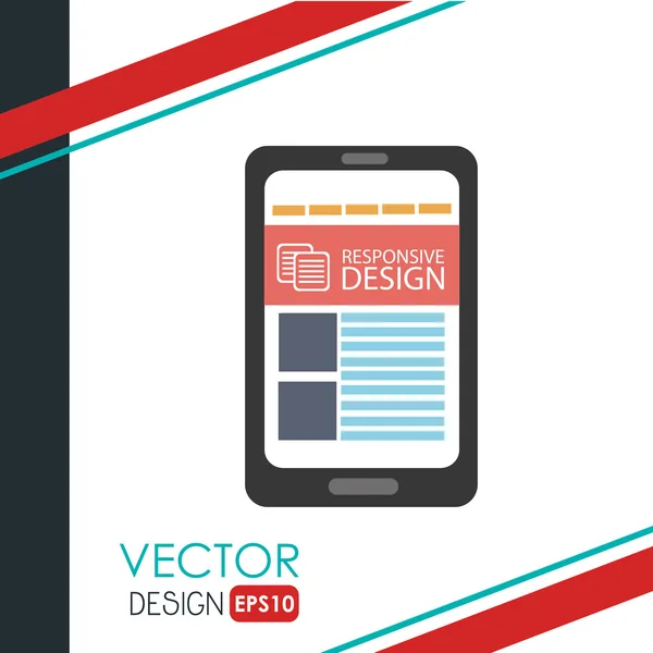 Tecnologia icona di design — Vettoriale Stock