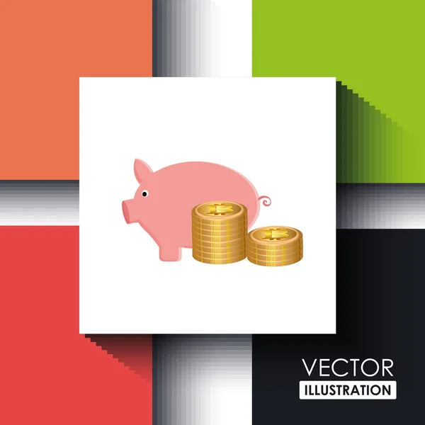 Bit coins design — Stock Vector