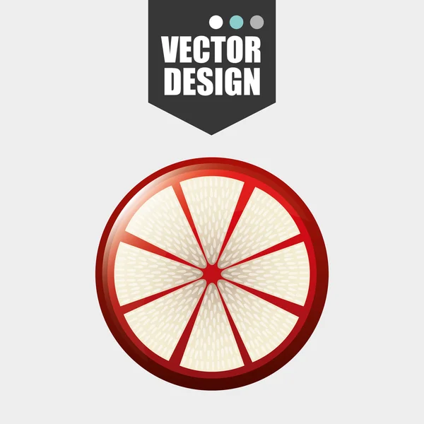 Delicioso design de frutas —  Vetores de Stock