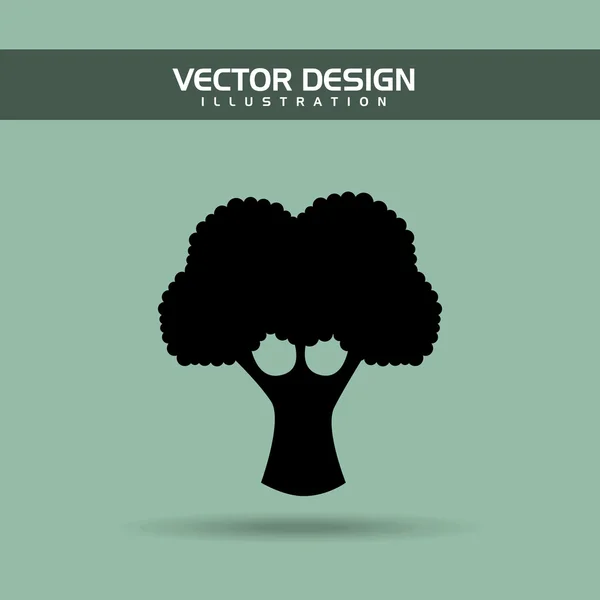 Design de comida vegetariana — Vetor de Stock