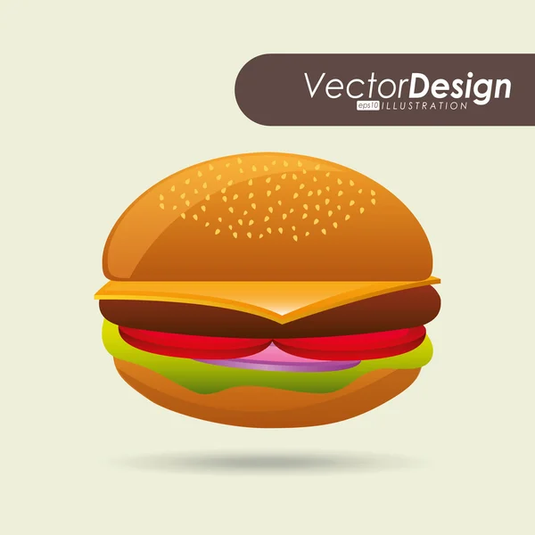 Design de fast food — Vetor de Stock