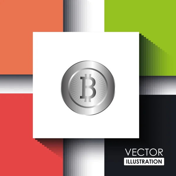 Bitcoin-Design — Stockvektor