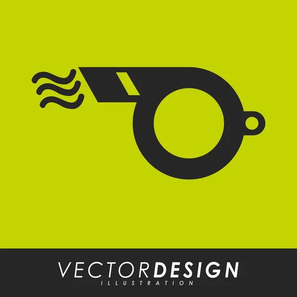 Diseño del icono whitsle — Vector de stock