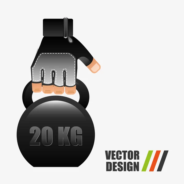 Design de tempo ginásio — Vetor de Stock