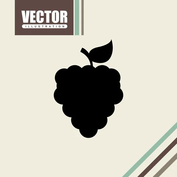 Delicioso design de frutas — Vetor de Stock