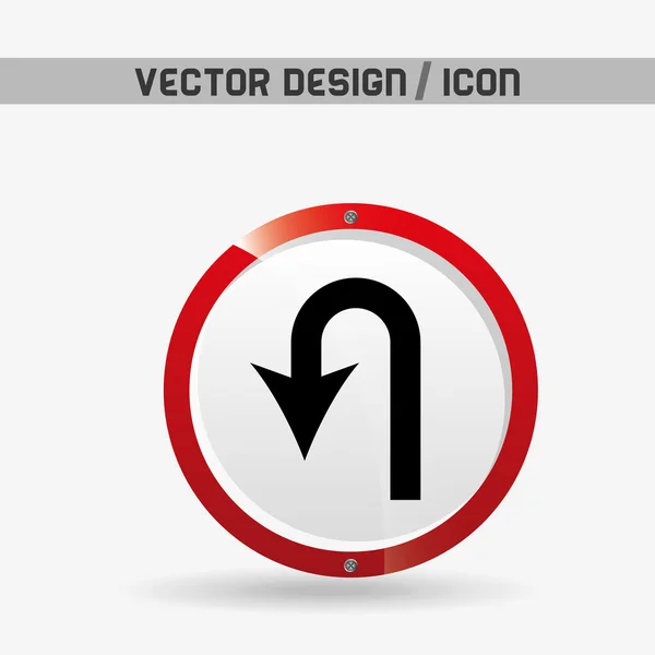 Concepção do sinal de tráfego — Vetor de Stock