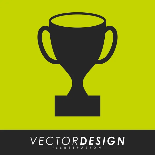 Trofeum ikona designu — Wektor stockowy