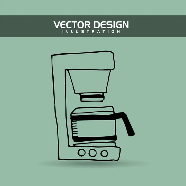 Heerlijke koffie ontwerp — Stockvector