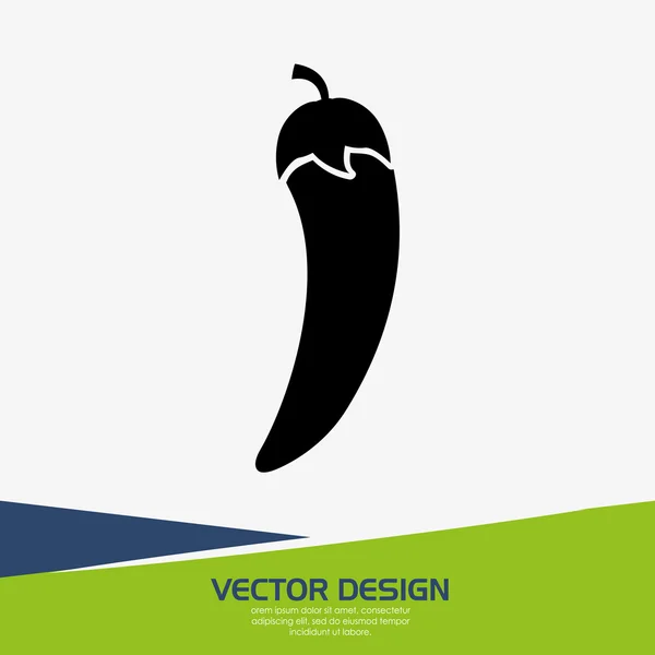 Vegetarisk matdesign — Stock vektor