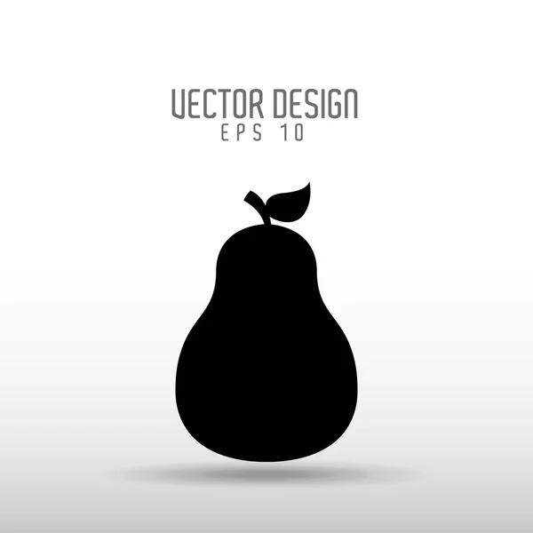 Delicioso design de frutas — Vetor de Stock