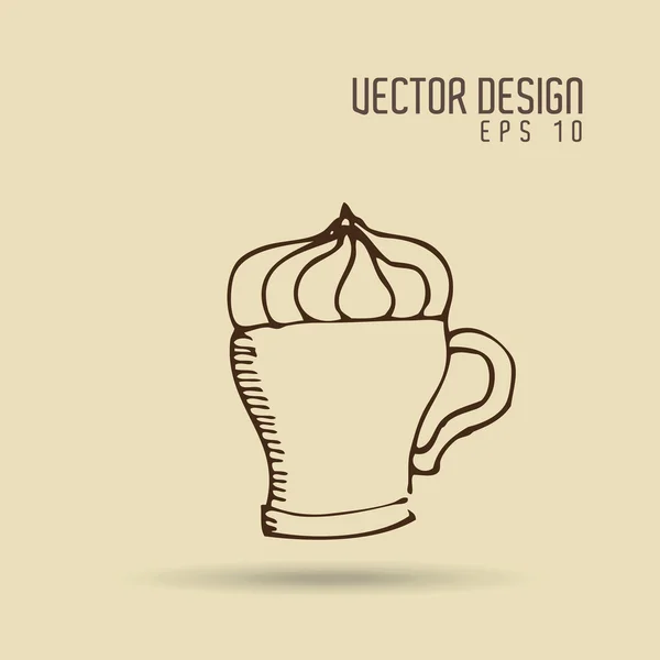 Delicioso diseño de café — Vector de stock