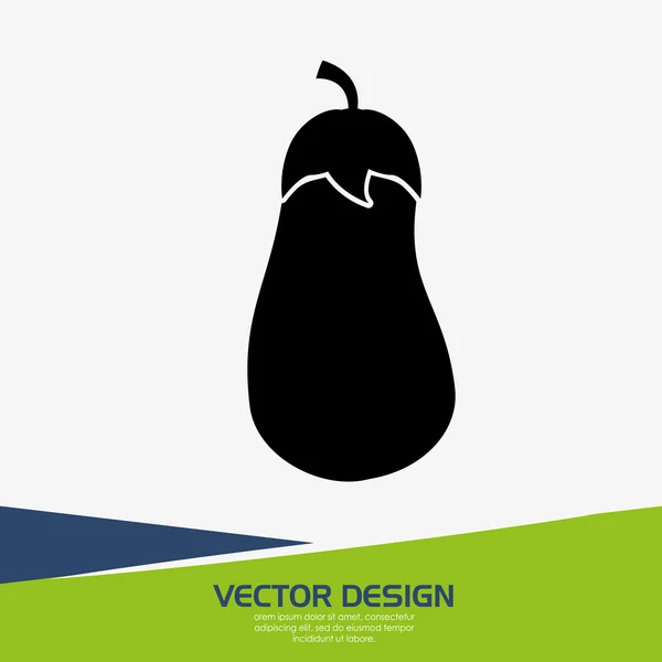 Design de comida vegetariana — Vetor de Stock