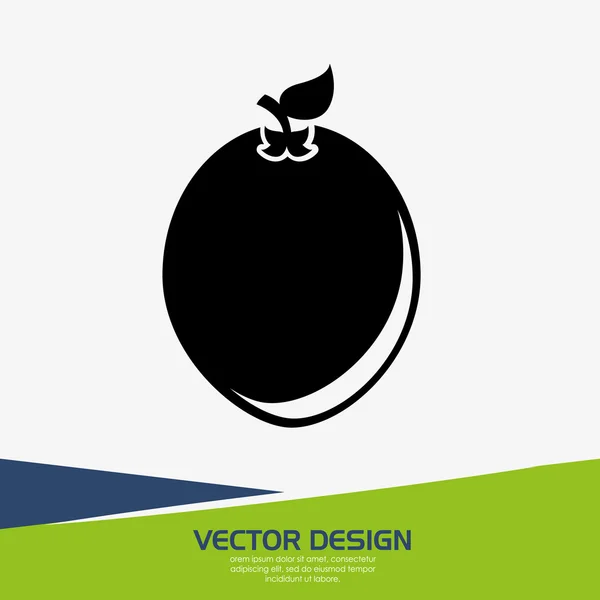 Design delicios de fructe — Vector de stoc