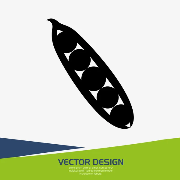 Vegetariánské jídlo design — Stockový vektor