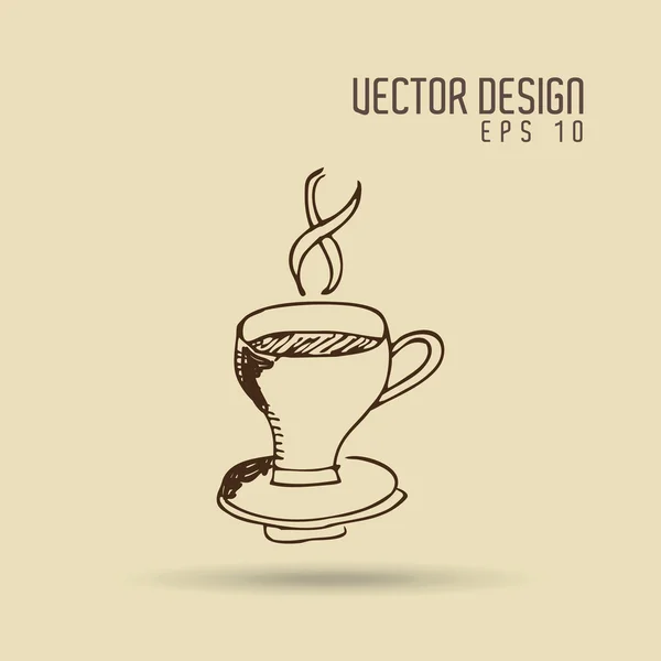 Délicieux design de café — Image vectorielle