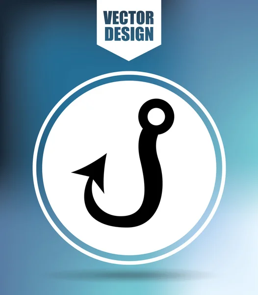 Design der Fischerei-Ikone — Stockvektor