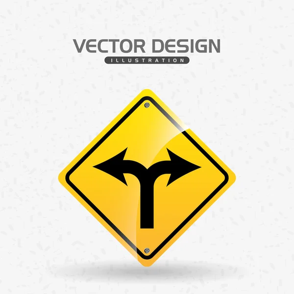 Concepção do sinal de tráfego — Vetor de Stock