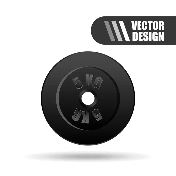 Gym time design — Stock Vector