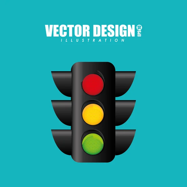 Traffic signal design — Stock Vector