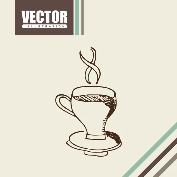 Finom kávét design — Stock Vector