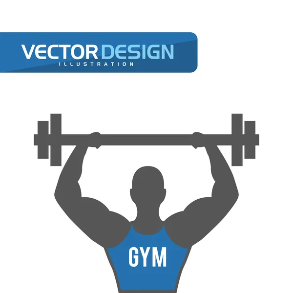 Diseño de deporte de fitness — Vector de stock