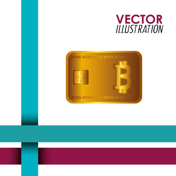 Diseño de monedas bit — Vector de stock