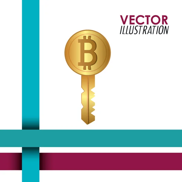 Bitcoin-Design — Stockvektor