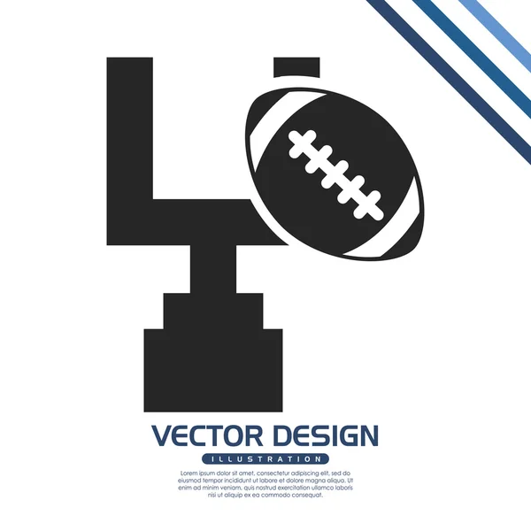 Football americano design — Vettoriale Stock