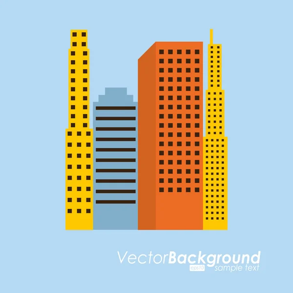 Building icon design — Stock Vector