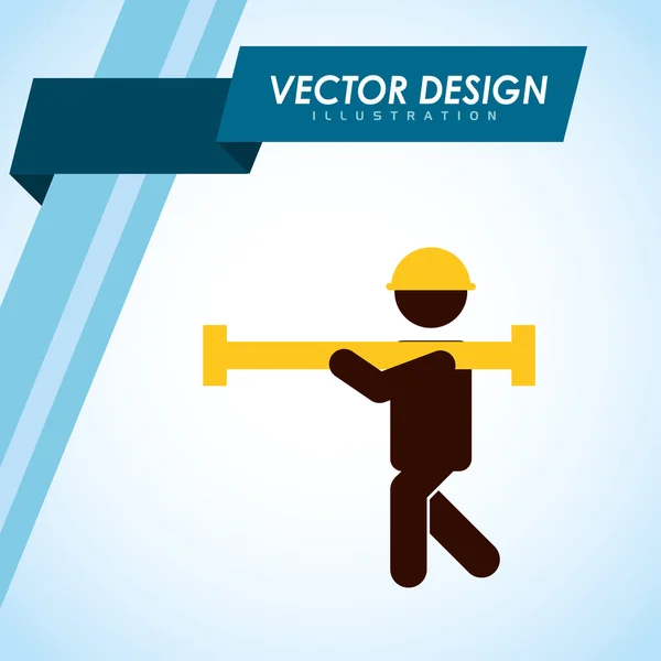 Sob projeto de construção — Vetor de Stock