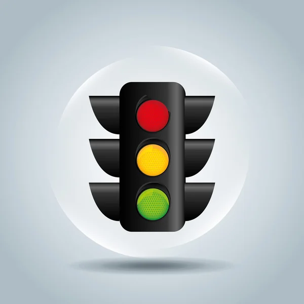 Traffic signal design — Stock Vector