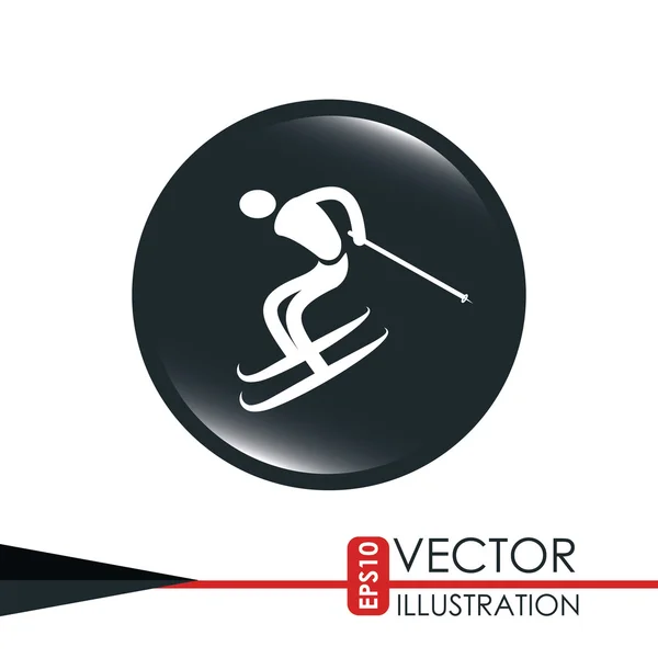 Ski sport design — Stockvector
