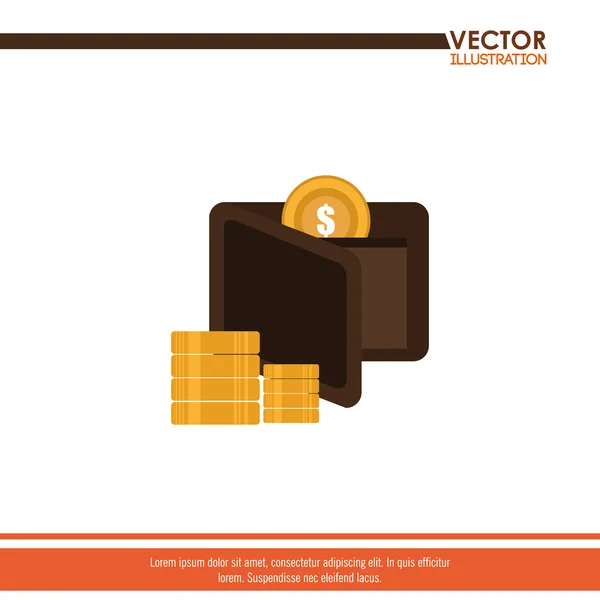 Peníze ikony designu — Stockový vektor