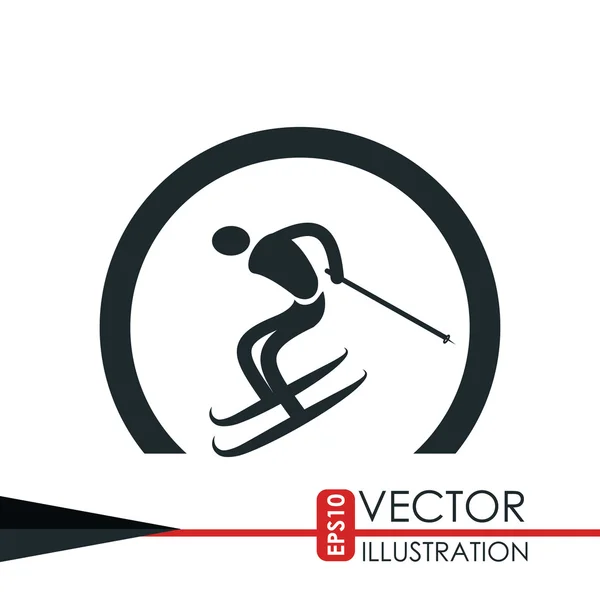 Ski sport design — Stockvector