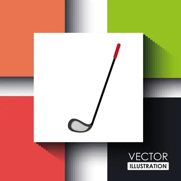 Design golfového klubu — Stockový vektor