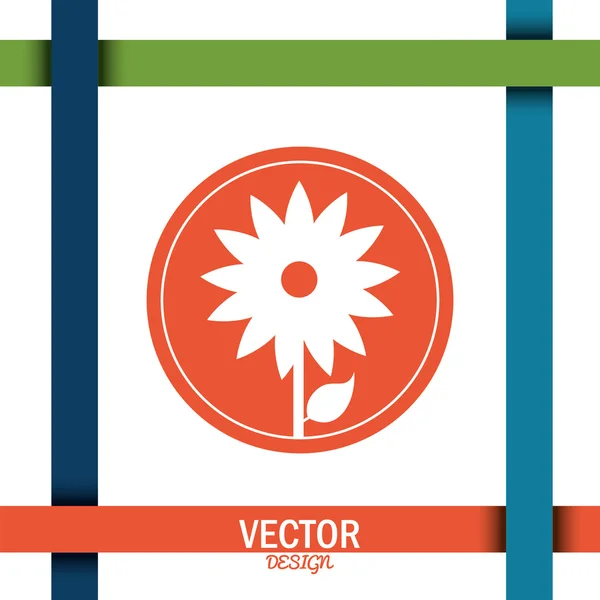 Design pictograme de flori — Vector de stoc