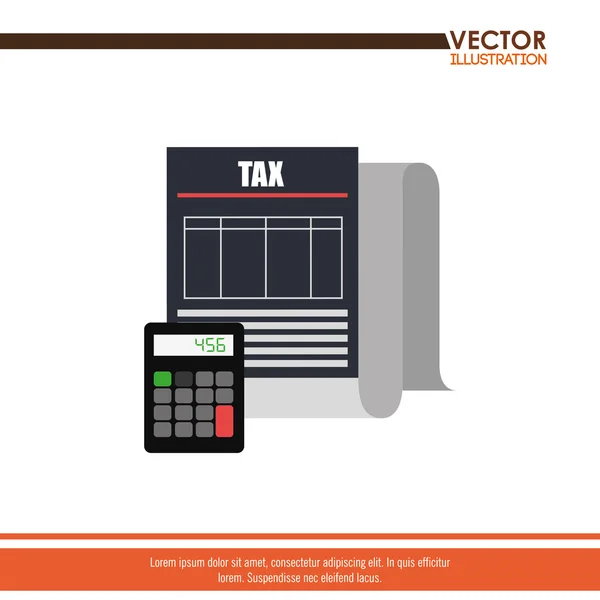 Fiscale tijd ontwerp — Stockvector