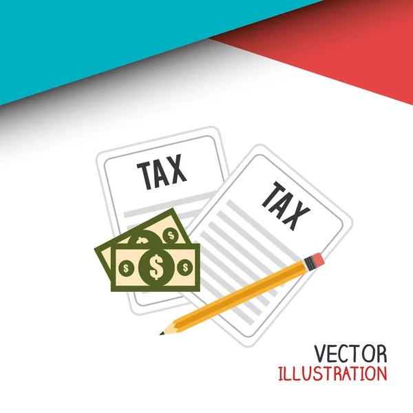 Tax time design — Stock Vector