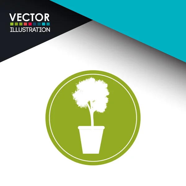Flower icon design — Stock Vector