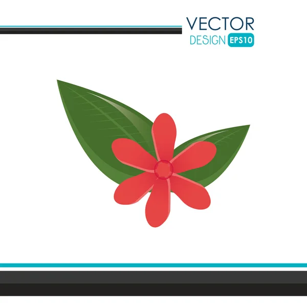 Conception icône fleur — Image vectorielle