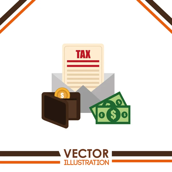 Daňové čas designu — Stockový vektor