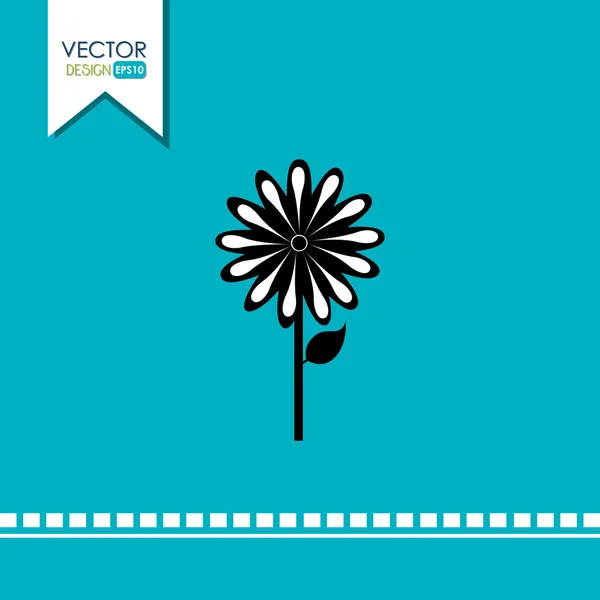 Design de ícone de flor — Vetor de Stock