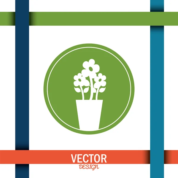 Design pictograme de flori — Vector de stoc