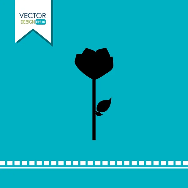 Design de ícone de flor — Vetor de Stock