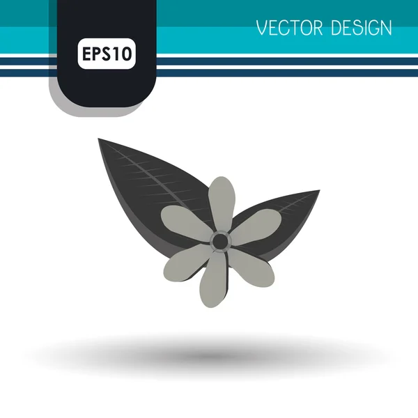 Diseño de icono de flor — Vector de stock