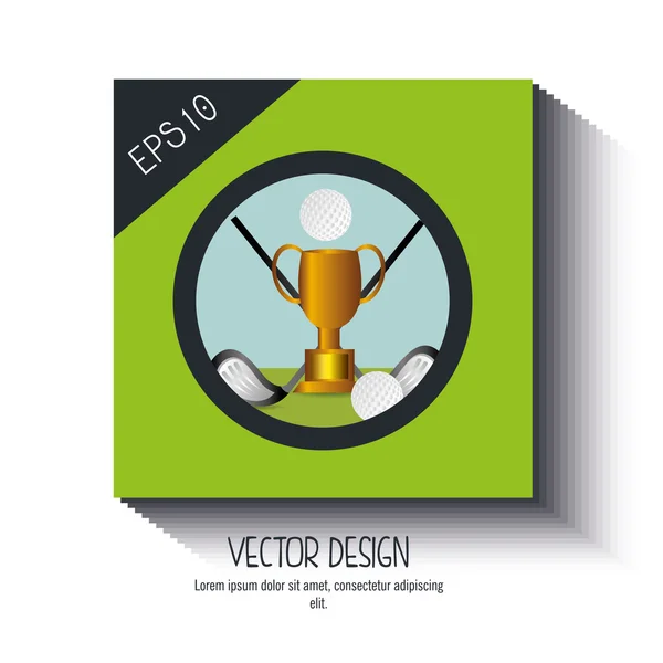 Conception de club de golf — Image vectorielle