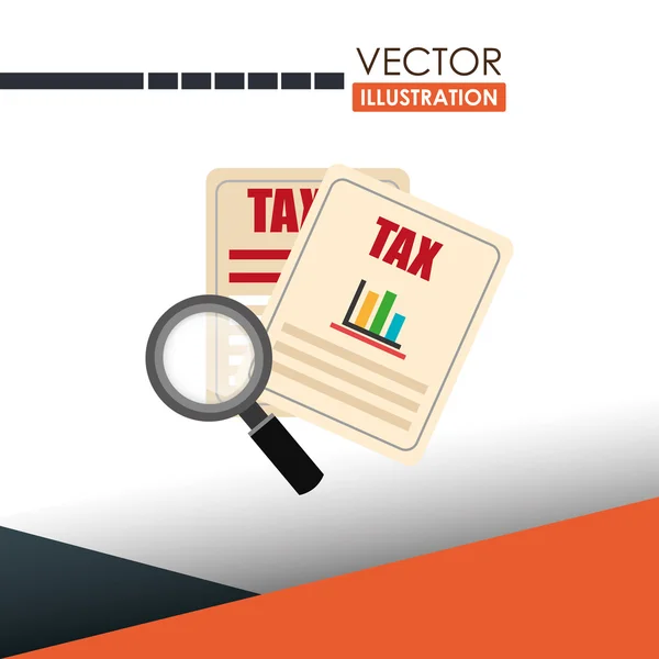 Diseño de tiempo de impuestos — Vector de stock