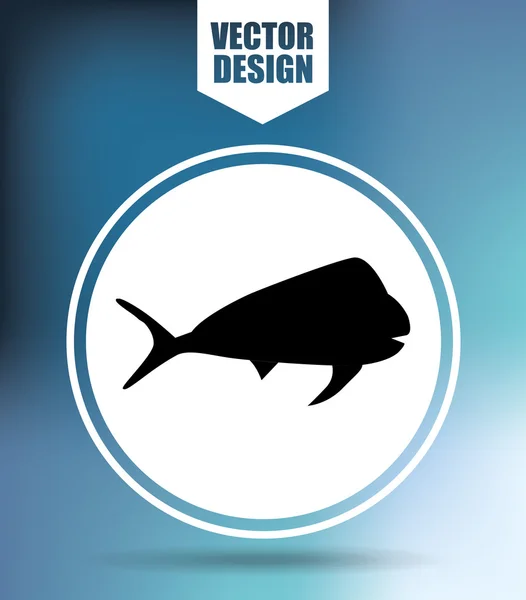 Design der Fischerei-Ikone — Stockvektor